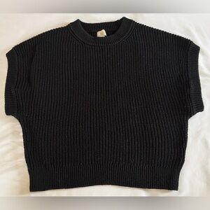 A New Day Black Sleeveless Knit Top Size Medium